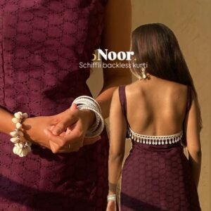 Backless Short Kurti